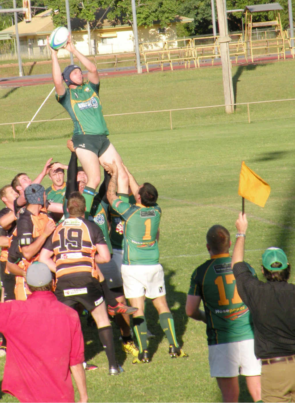 MATCH ACTION: The Emerald Rams lost to the Clermont Bush Pigs last weekend. MATCH ACTION: The Emerald Rams lost to the Clermont Bush Pigs last weekend.